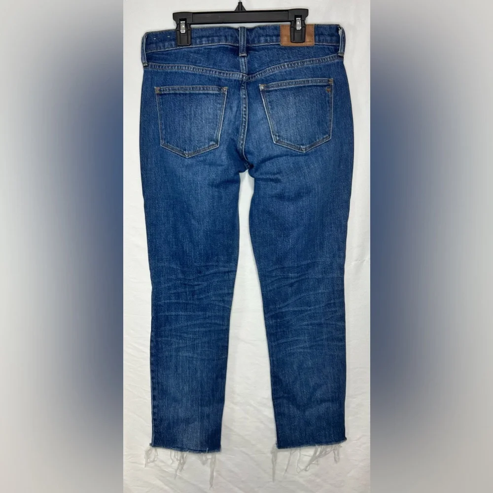Madewell The Slim Boyjean: Raw-Hem Edition Mid Rise Denim Classic Straight Leg
